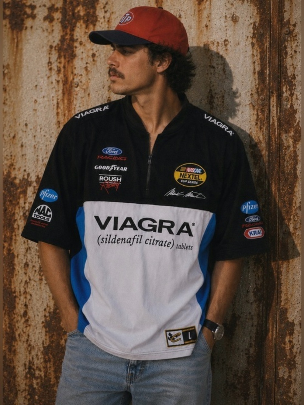 NASCAR y2k Mark Martin chase authentics drivers line racing jersey
